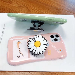 Ốp iPhone hoa cúc kèm đế chống popsocket DTQ1995