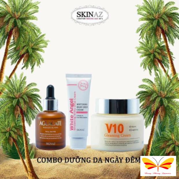 COMBO DƯỠNG DA CAO CẤP NGÀY & ĐÊM SKINAZ HÀN QUỐC