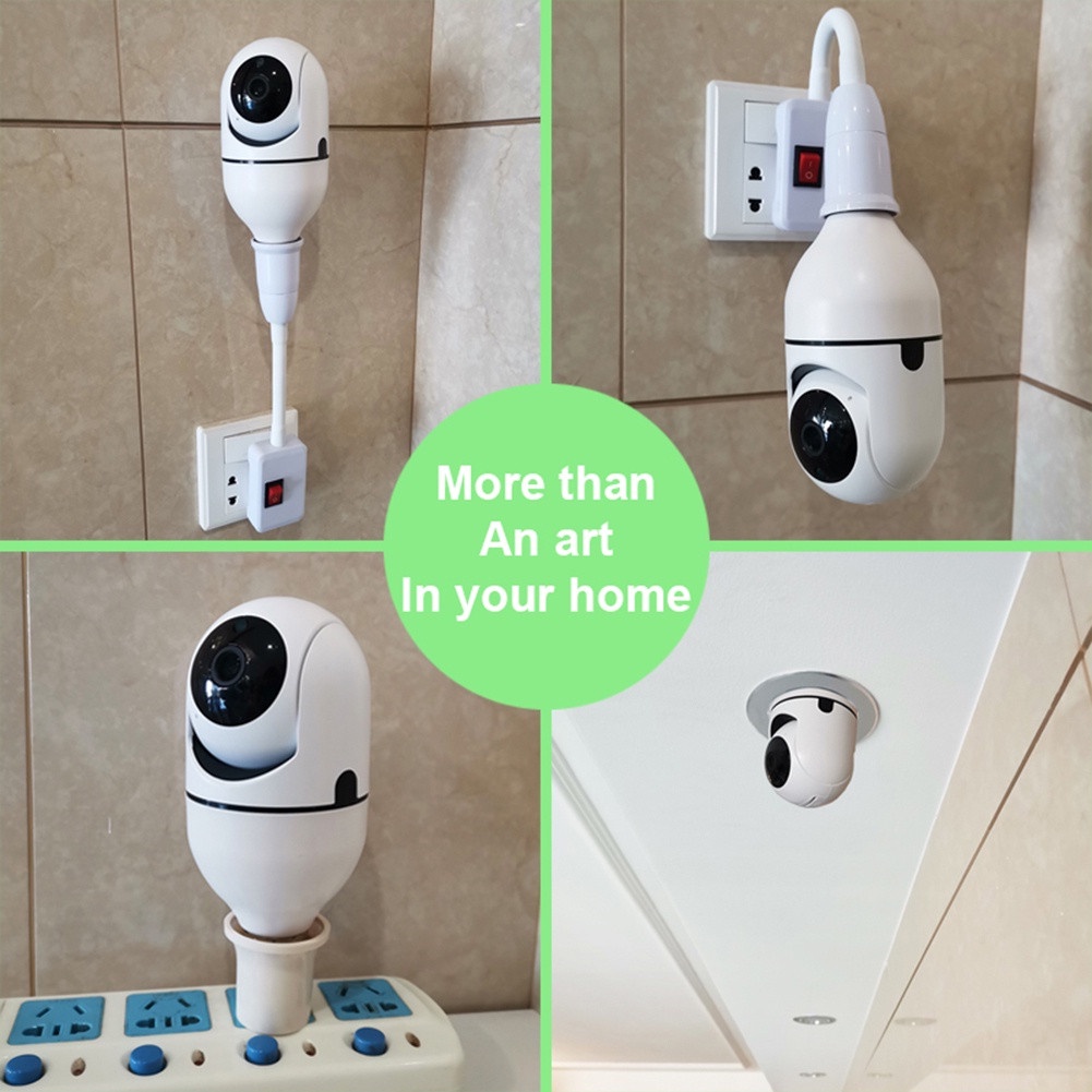 Camera Giám Sát 1080P Hd E27 Không Dây 360 Độ Camera An Ninh Wifi Ptz Zoom Kỹ Thuật Số Full Tầm Nhìn Ban Đêm Bóng Đèn camera Chống Nước Camera Quan Sát