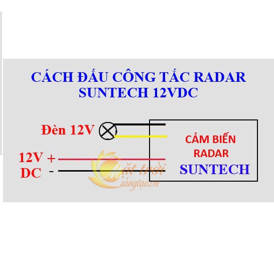 Công tắc cảm biến vi sóng radar Suntech 12v - 220v