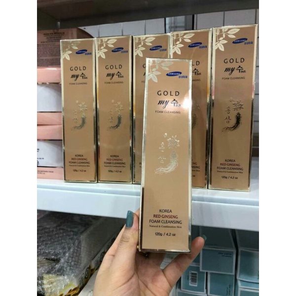 Sữa rữa mặt nhân sâm vàng My Gold Hàn Quốc