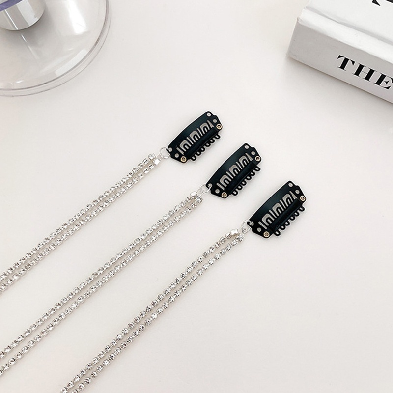 Kẹp Tóc Dạng Chuỗi Hạt Lấp Lánh Thời Trang Cho Nữ