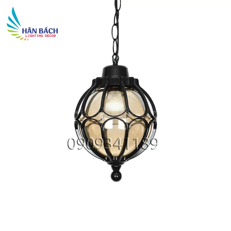 Đèn thả ngoài trời,đèn thả ban công,đèn thả mái hiên chống nước D23cm - KÈM BÓNG