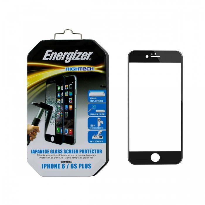 Miếng dán cường lực full viền Energizer cho iPhone 6 Plus / 6S Plus - ENHTTGPRIP6P