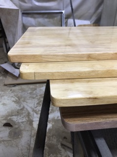 Mặt Bàn gỗ cao su 30x50cm