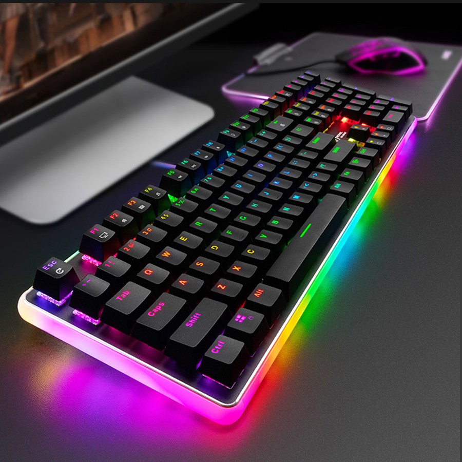 BÀN PHÍM CƠ ROYAL KLUDGE RK918 BLUE SWITCH LED RGB | BigBuy360 - bigbuy360.vn