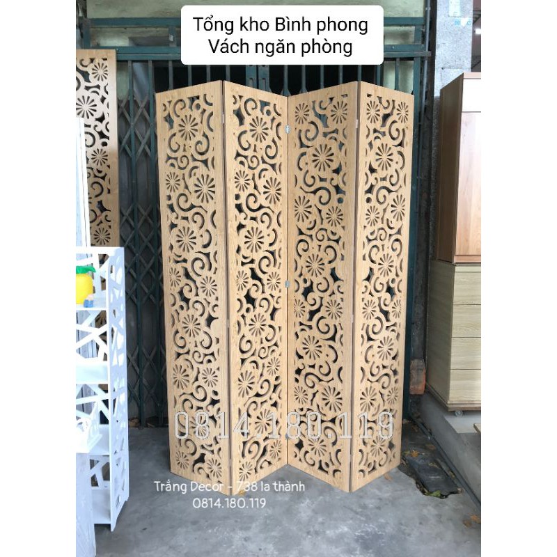 [XƯỞNG SX] Bình phong/ Vách ngăn phòng gỗ chắn phòng sang trọng (giá 1 tấm)