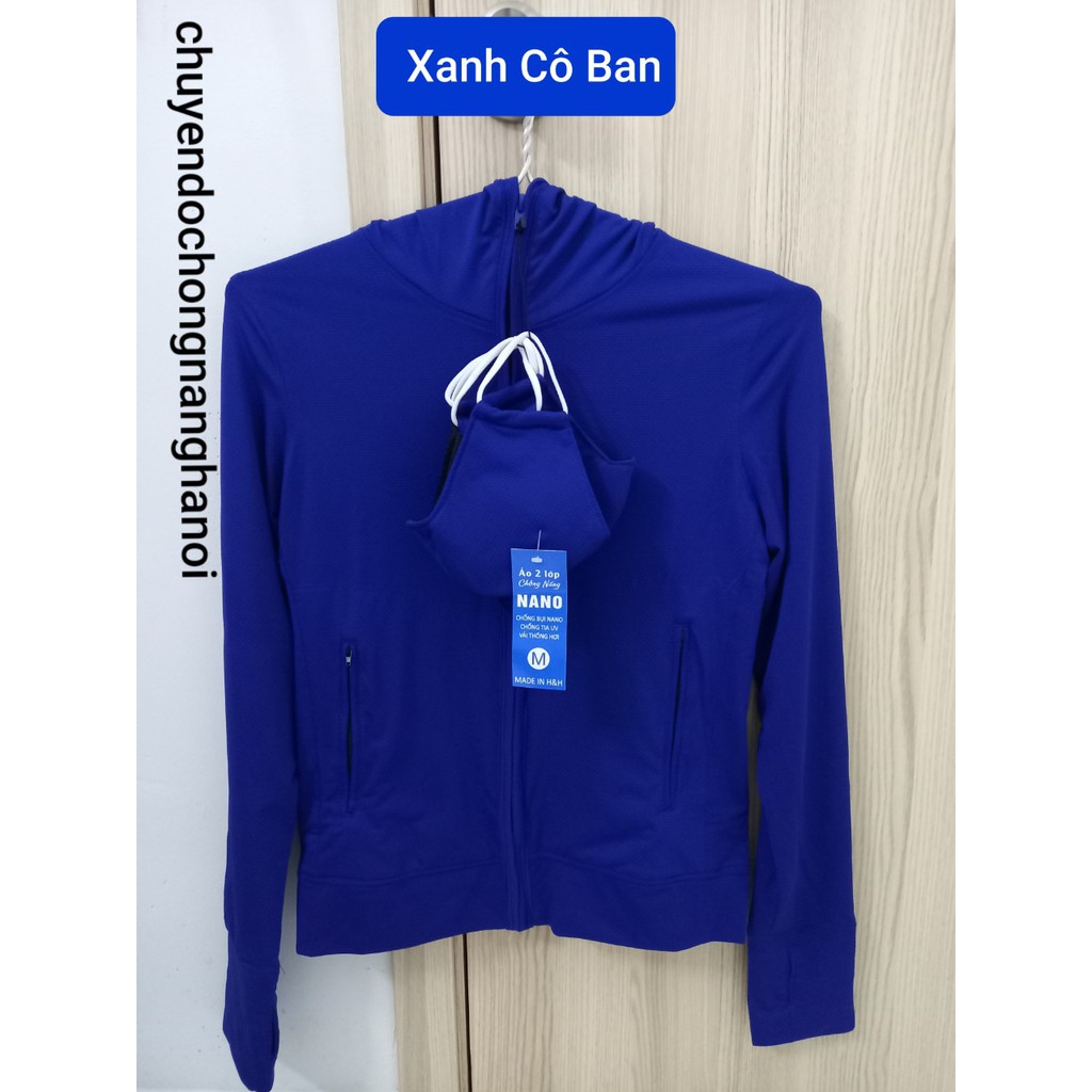 Áo chống nắng 2 lớp cotton thông hơi chống tia UV, bụi Nano cao cấp | BigBuy360 - bigbuy360.vn