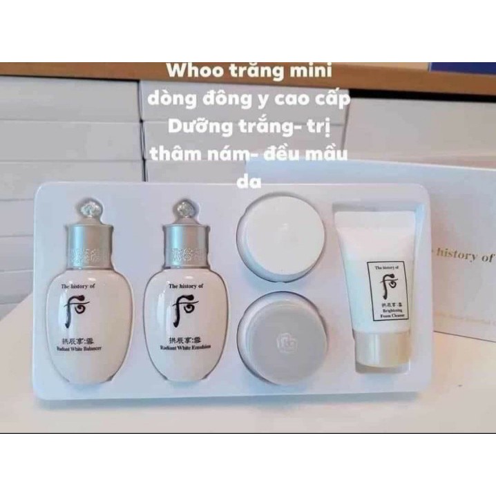 BỘ WHOO DƯỠNG DA MỜ THÂM NÁM MINI (5 SẢN PHẨM) - Hàng xách tay chuẩn Hàn Quốc