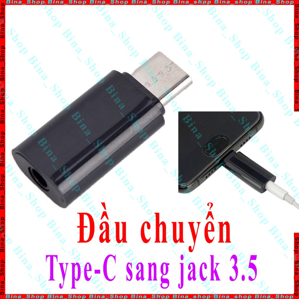 Đầu chuyển type-C sang jack 3.5 (tương thích 1 số dòng máy)