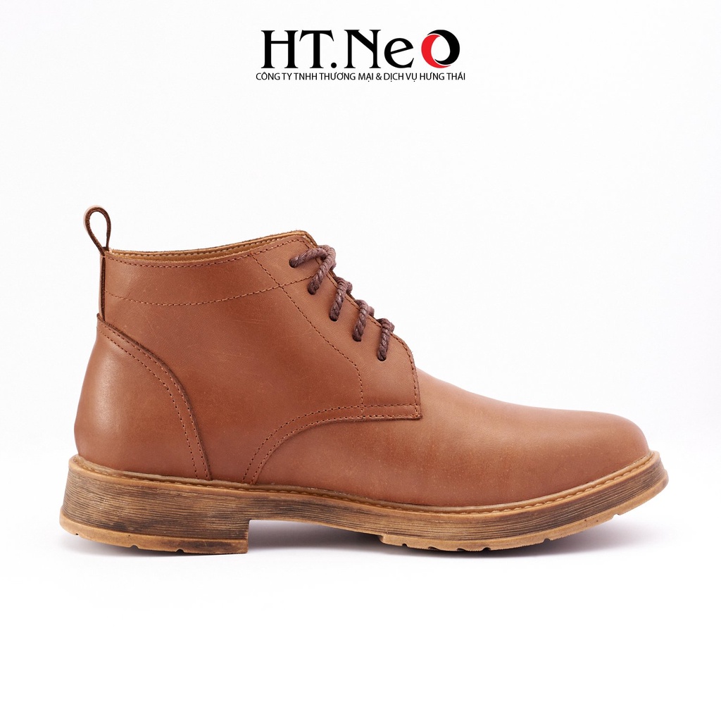 Giày boot nam HT.NEO Da bò thật 100%, đế đúc cao su nguyên khối chống trơn trượt, phong cách mạnh mẽ bụi bặm DN32-VB | BigBuy360 - bigbuy360.vn