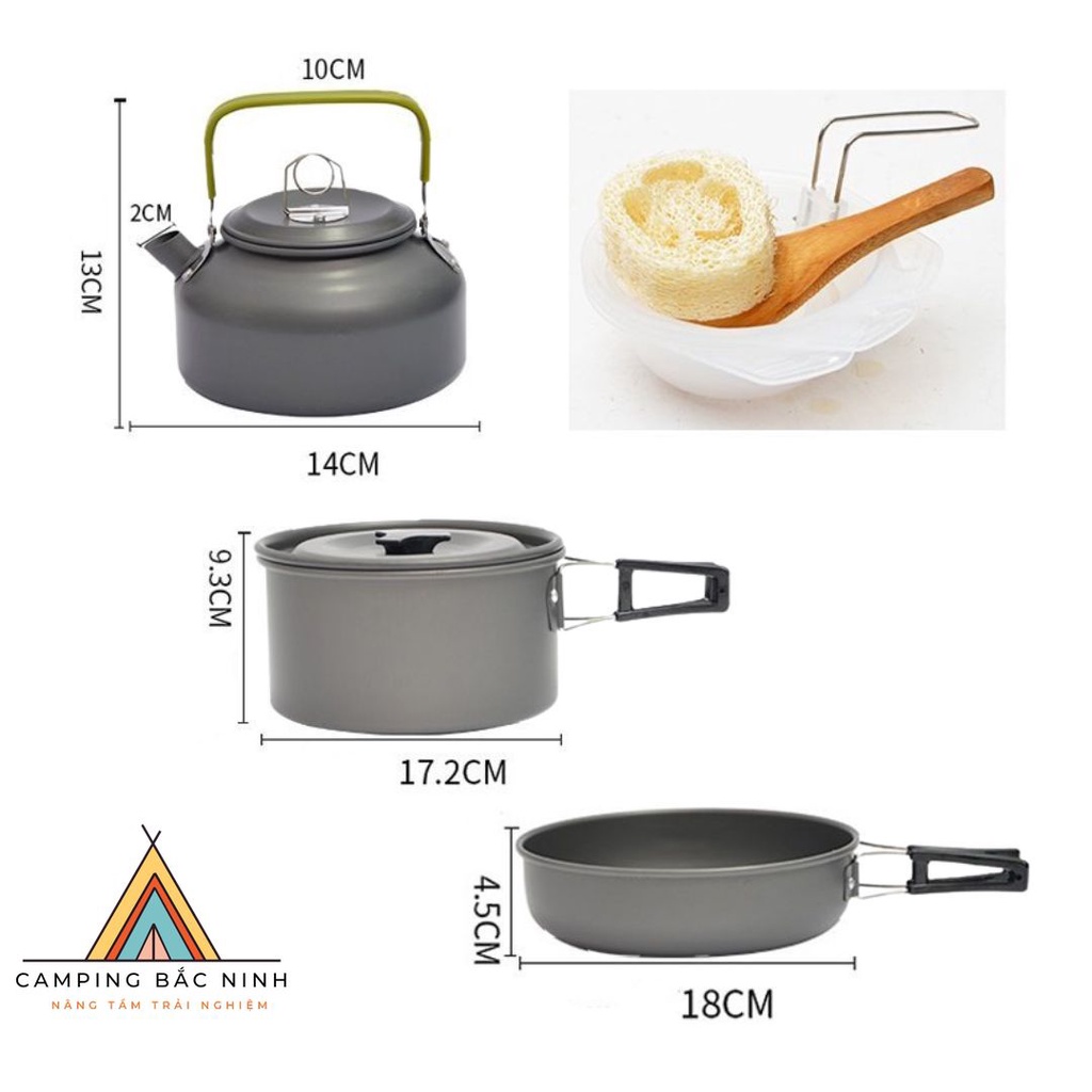 Bộ nồi dã ngoại 3 món DS308
