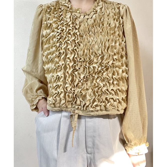 Sơ mi vintage bèo nhún