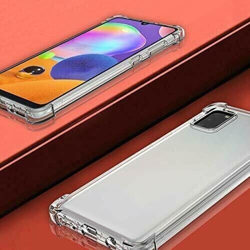 Ốp điện thoại TPU mềm trong suốt chống sốc cho Samsung Galaxy A21S A11 A01 A31 A41