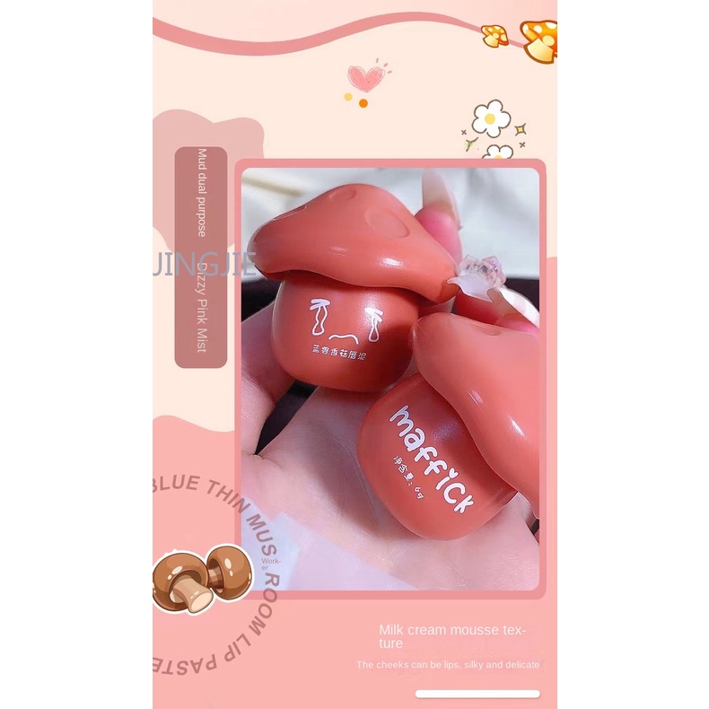 Nấm Mỏng Màu Xanh® Son Môi Lì Cọ Trang Điểm Bằng Silicone Tiện Dụng Chất Lượng Cao