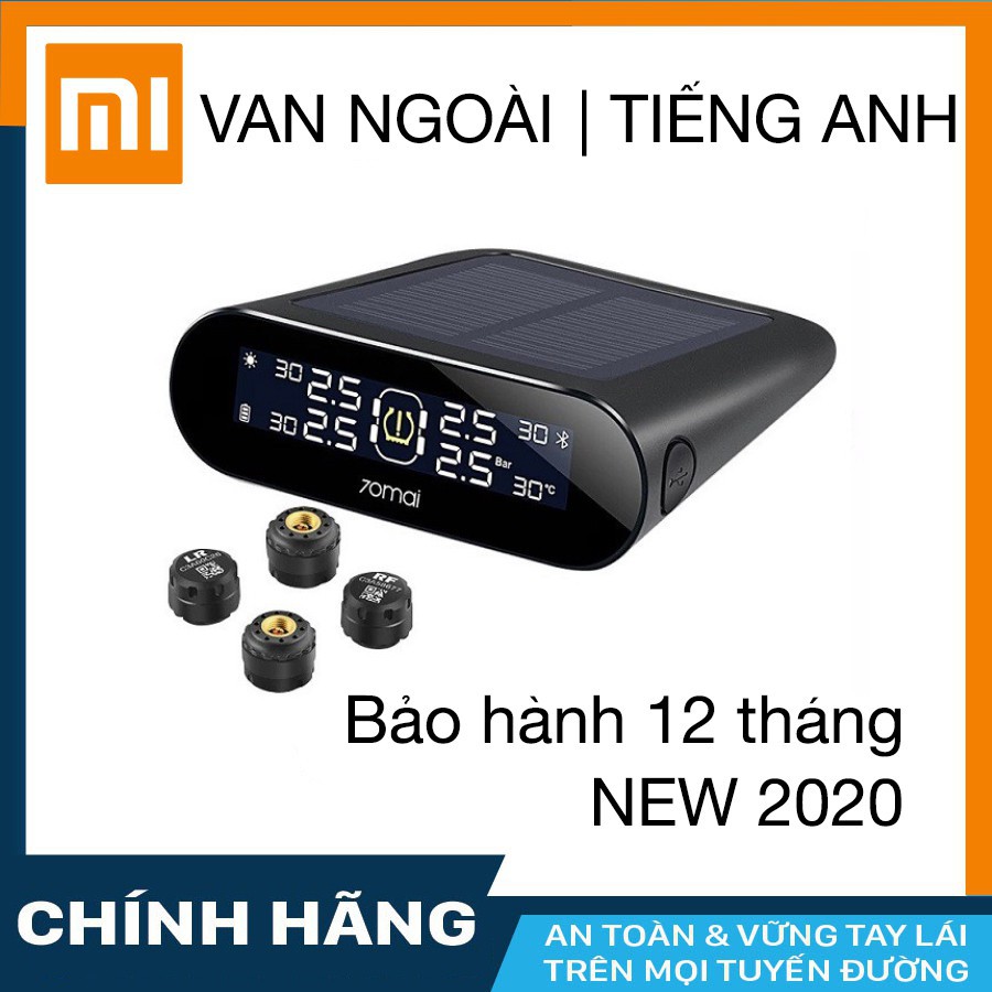 Cảm biến áp suất lốp Xiaomi 70MAI Van ngoài (bản quốc tế 2020) hàng chính hãng bảo hành 1 năm