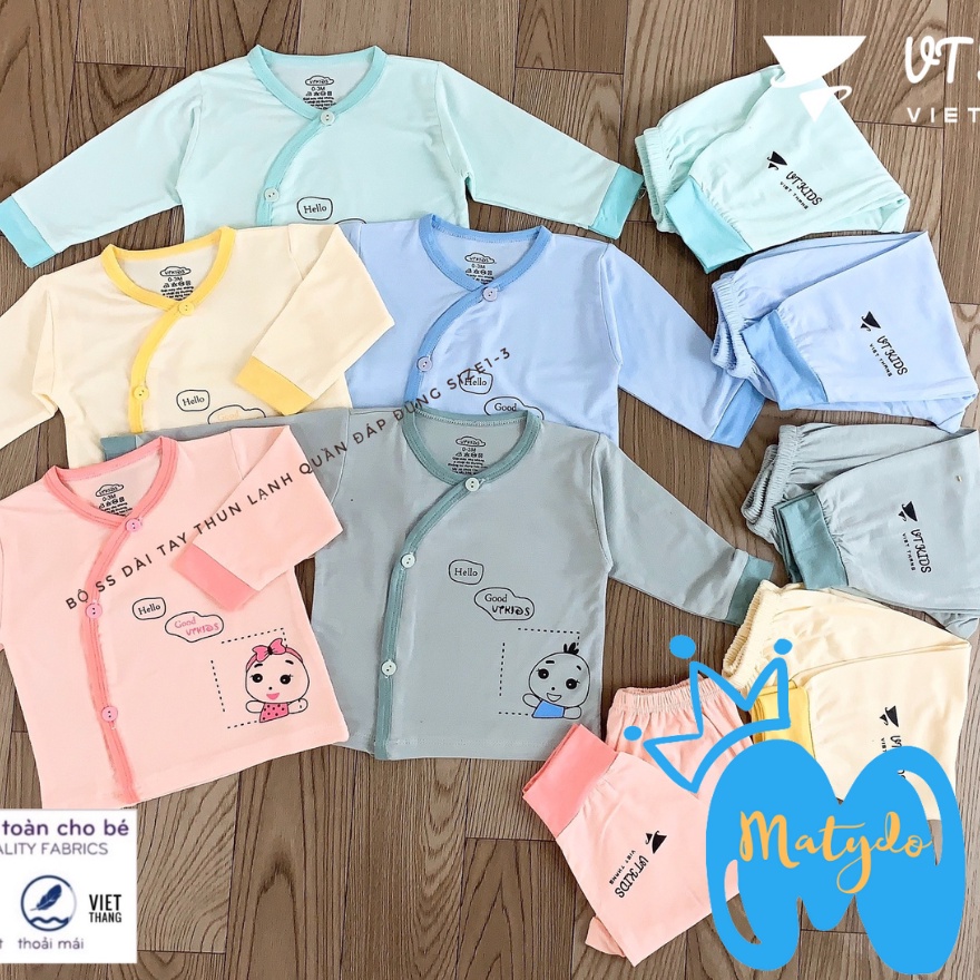 Quần áo sơ sinh bé trai bé gái mùa hè đông giá rẻ đồ mới sinh cho bé VT màu SS26