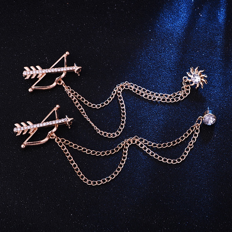 EFAN Bán Chạy Trâm Cài Áo Khoác Dây Xích Tua Rua Hình Cung Thủ Myth Archery Cho Nam