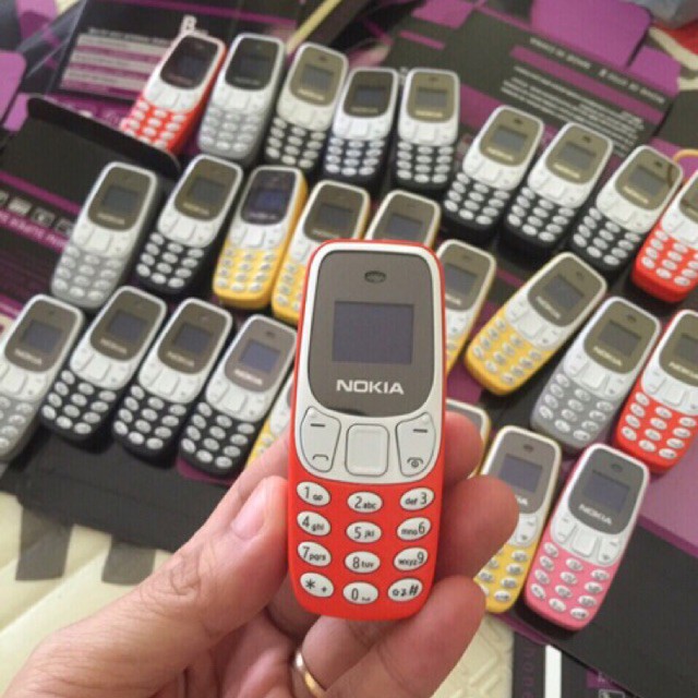 Điện Thoại siêu nhỏ Nokia 3310 mini 2 sim 2 sóng cực khỏe, hỗ trợ nghe nhạc mp3,giả giọng,thay thế tai nghe bluetooth