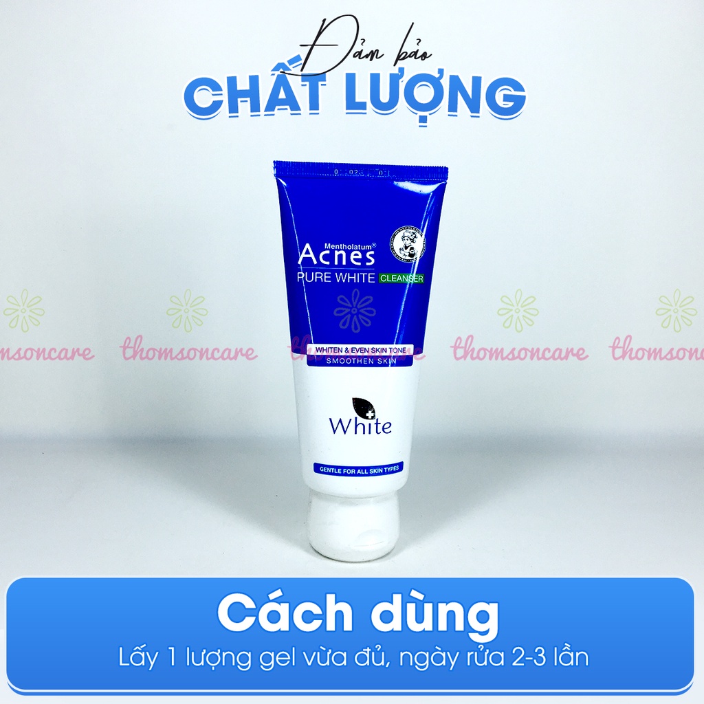 Sữa rửa mặt dưỡng trắng da Acnes Pure White Cleanser 100g - Chính hãng