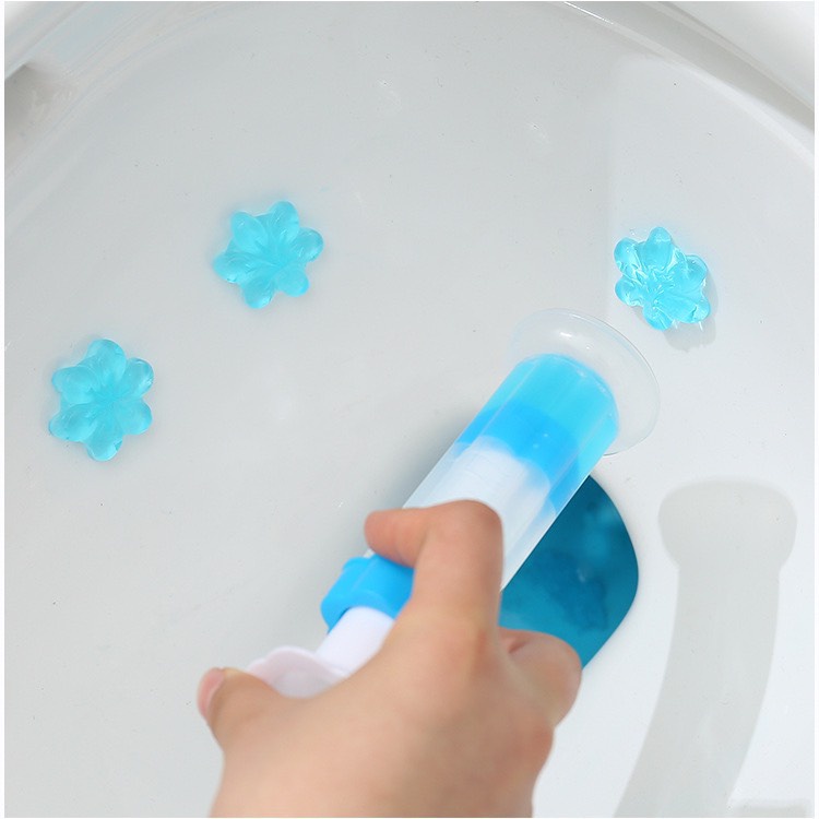 Gel thơm 7 mùi làm sạch khử mùi vệ sinh Diệt khuẩn khử trùng bồn cầu hình bông hoa 88281 SIÊU THỊ 88