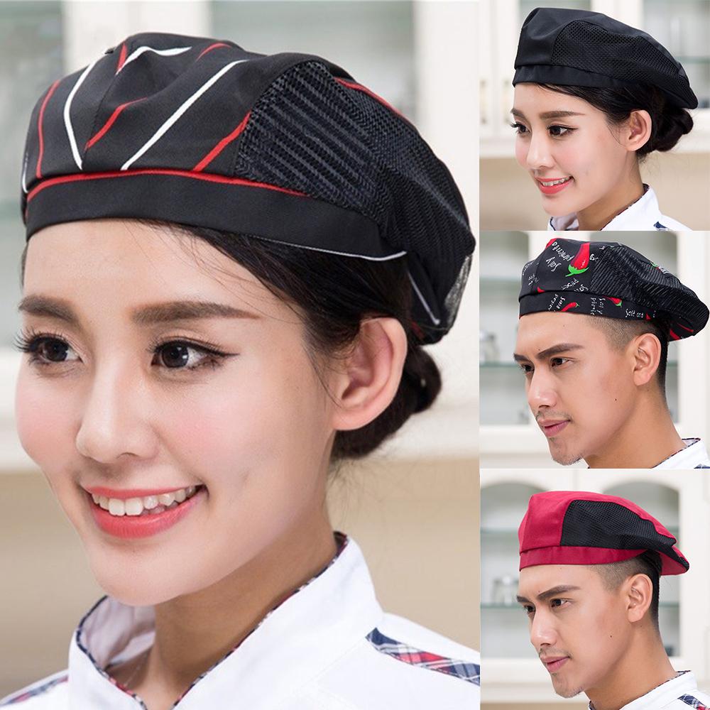 BARRY Mũ Beret 56-58cm Thoáng Khí Cho Đầu Bếp