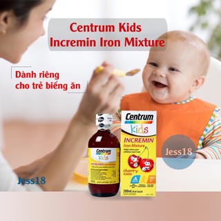 Centrum kids Incremin Iron Mixture Ibổ sung vitamin tổng hợp. Hàng chuẩn Úc date xa