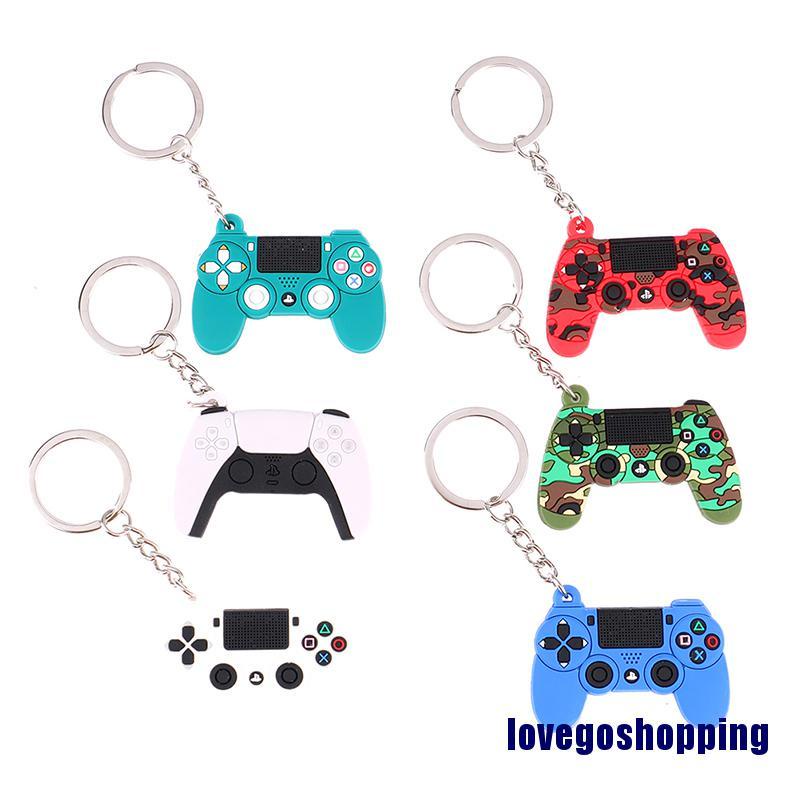 Cute Game Machine Keychain Gamepad Joystick Key Chain PS4 Game Console Keychains