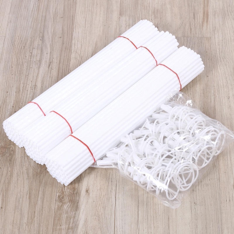 Set 50 giá đỡ bong bóng nhiều màu sắc 40cm