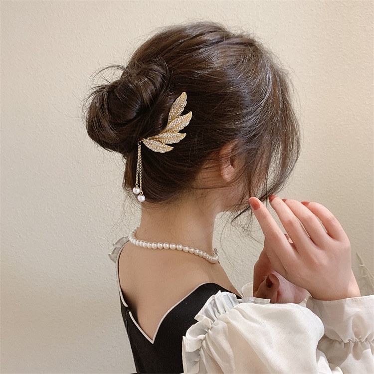 Trâm Cài Tóc Đính Ngọc Trai Nhân Tạo Thời Trang