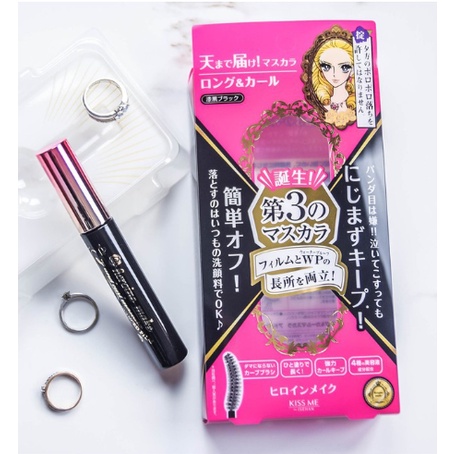 Mascara Chuốt Mi Làm Cong Mi, Chống Lem, Chống Trôi Hiệu Quả Kissme Heroine Mascara Advance Film 6g