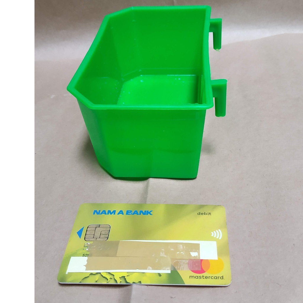 F03 - 10 cái Máng Nhựa Đựng Thức Ăn, Nước Uống Cho Gà, Chim, bồ câu 15cm