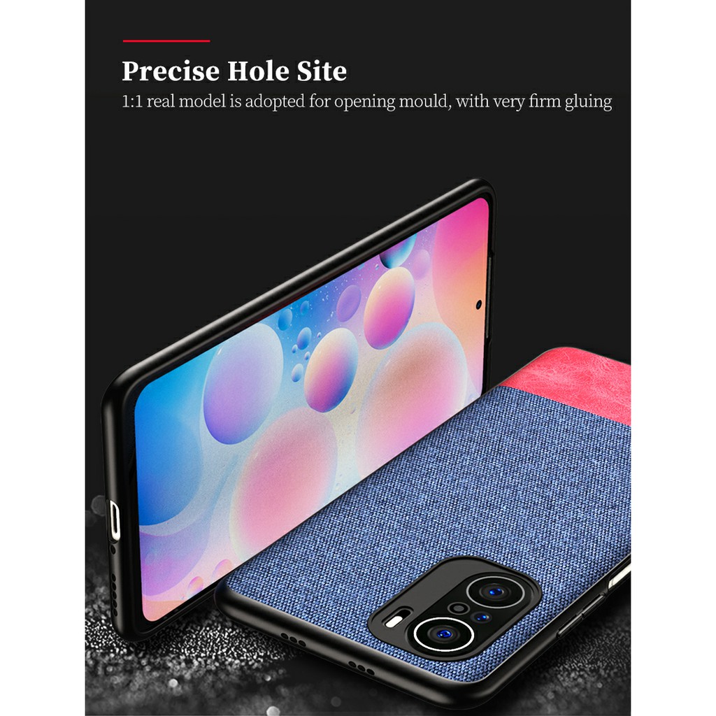 Ốp lưng Poco F3 / Redmi K40 / K40 Pro dùng chung chống sốc vải da thời trang cao cấp