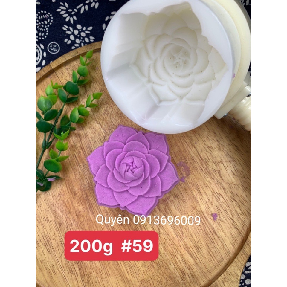 Khuôn trung thu cốc 2D chống dính size 150g - MS 32 và 200g - MS 59