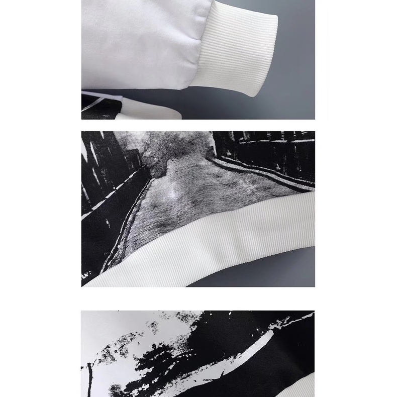 Áo Hoodie Dài Tay Dáng Rộng In Hình Thời Trang Mùa Thu Đông Dành Cho Nam