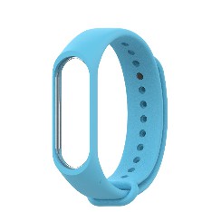 Sale 70% Dây silicon nhiều màu tùy chọn thay thế cho vòng tay thông minh Xiaomi Mi Band 3,4 , Giá gốc 20,000đ-5F81