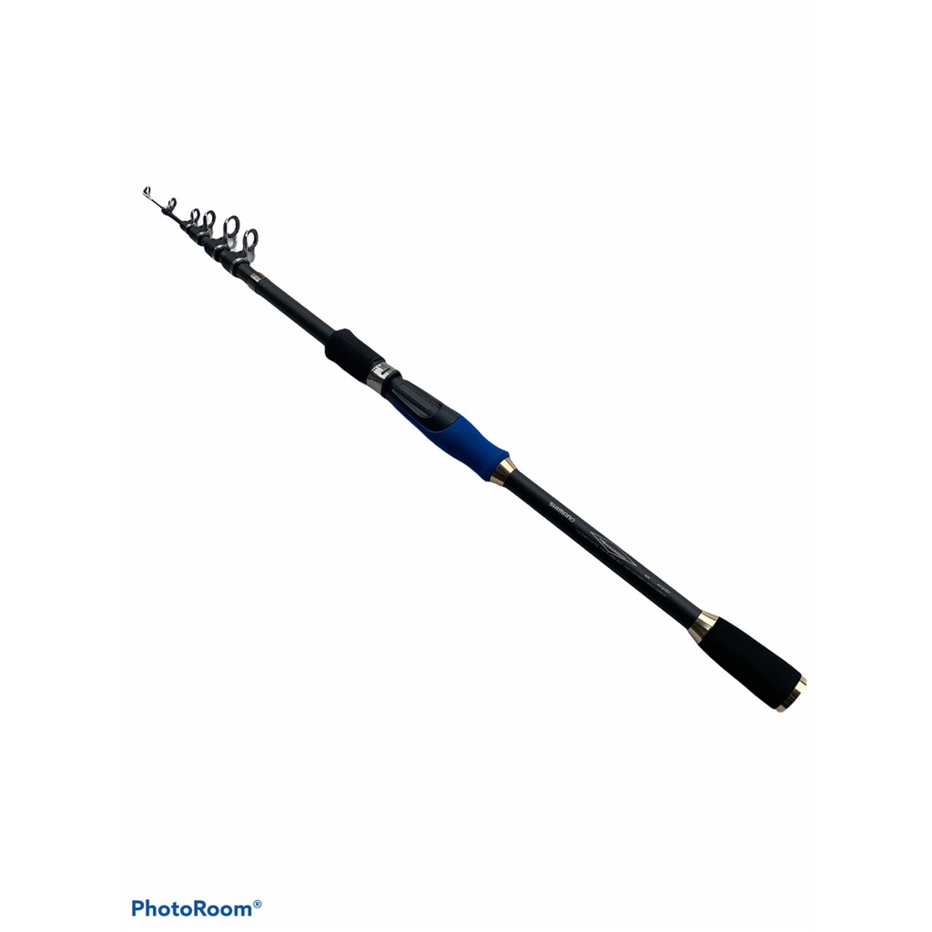 CẦN CÂU LURE RÚT CẦN CÂU CÁ LÓC SHIMANO 2M7-3M0-3M6 MÀU XANH ( TẶNG DÙ 100M DAIWA ) CẦN CÂU LURE ĐỨNG VÀ NGANG