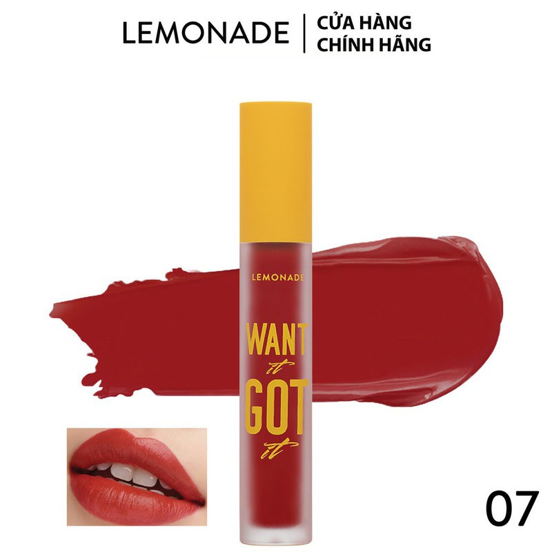 Son Kem Lì Nhẹ Môi LEMONADE Want It Got It Lipcream 5g