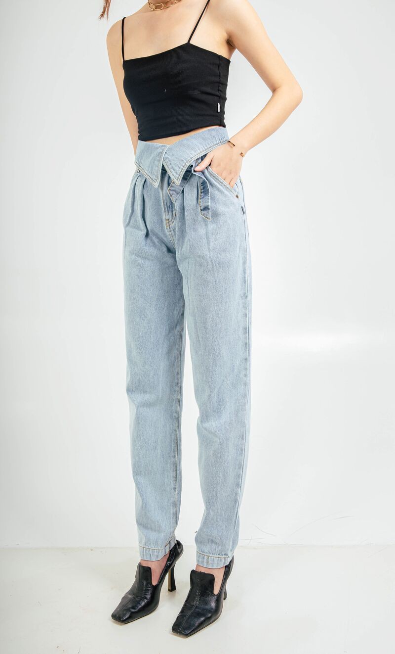 CCHAT Quần jeans baggy cạp vát | BigBuy360 - bigbuy360.vn