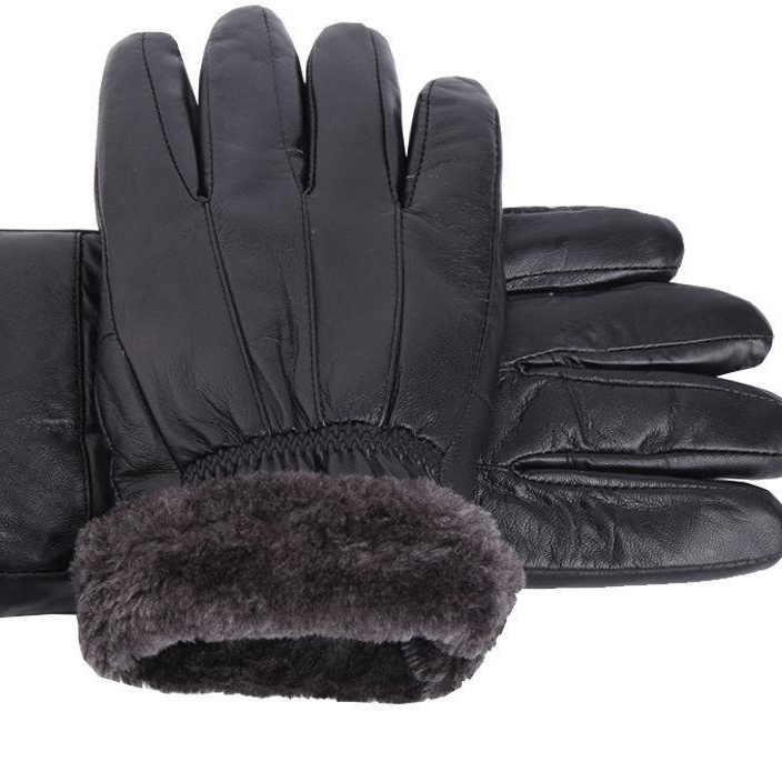 Còn hàng găng tay da cừu thật dày dặn giữ ấm mùa đông chống thấm nước chống mài mòn đi xe máy cho nữ