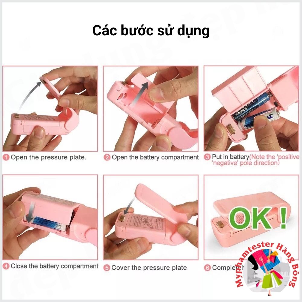 Máy hàn miệng túi mini cầm tay, bỏ túi mang đi rất tiện