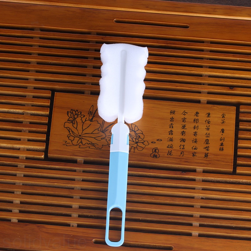 Bàn Chải Mút Xốp Cán Dài Vệ Sinh Chai Lọ Tiện Dụng