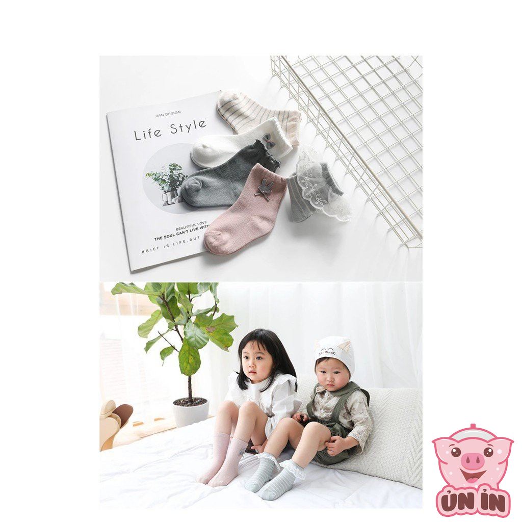 Set 5 tất vớ trẻ em - Tất vớ cho bé trai bé gái chính hãng Nemo Baby nhiều mẫu siêu xinh phong cách Hàn Quốc TNM02