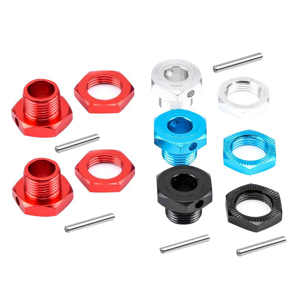 Bộ 4 Đầu Nối Bánh Xe 17mm Chất Lượng Cao Cho Mô Hình Xe Hơi Điều Khiển Từ Xa 1 / 8