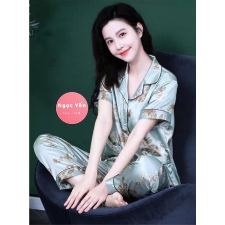 PIJAMA HAI TÚI LỤA QC CAO CẤP SANG XỊN MỊN