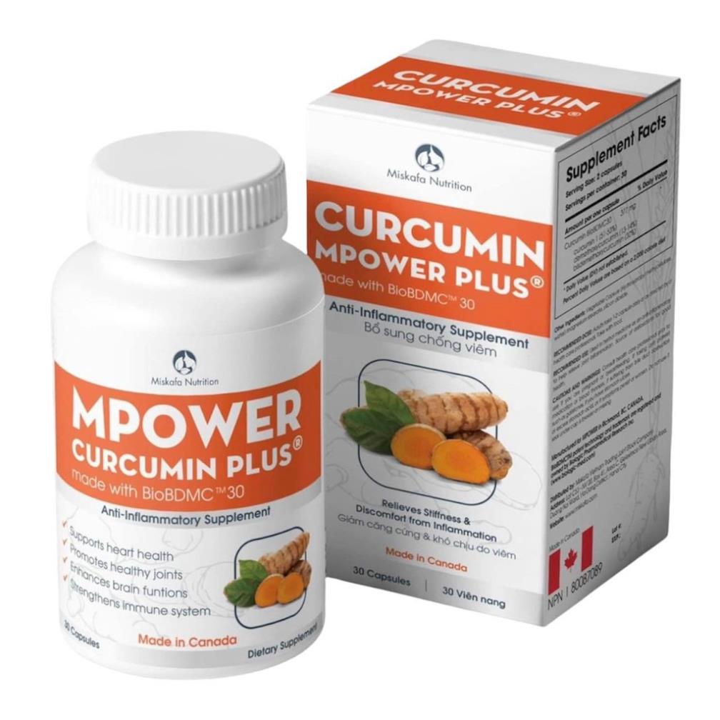 VIÊN UỐNG MPOWER CURCUMIN PLUS NGHỆ TƯƠI