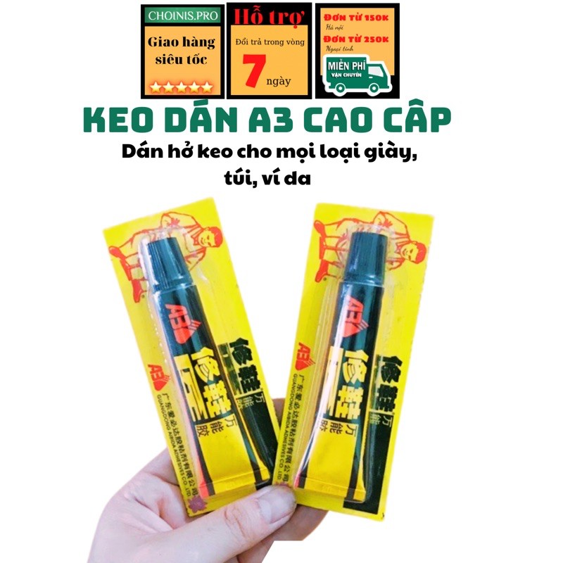 Keo dán Giầy da, đồ da chuyên dụng A3 15ml