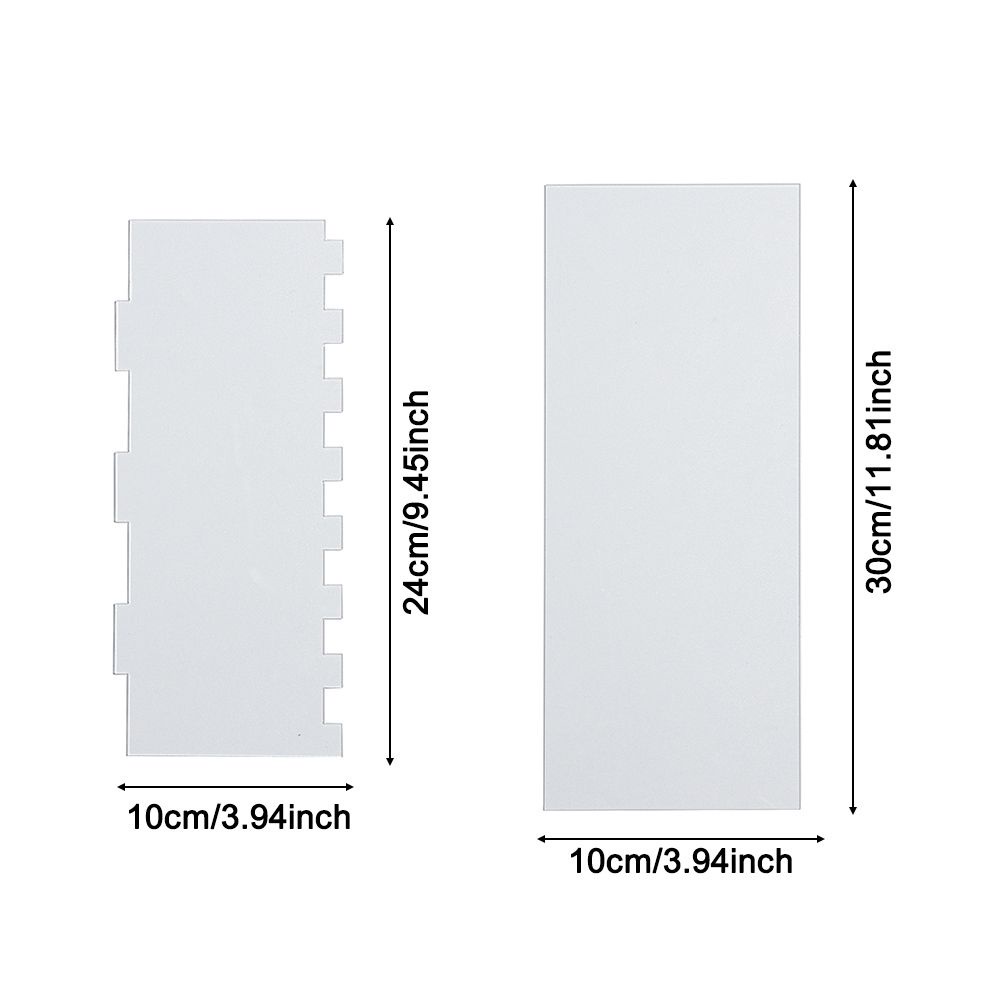 Dụng Cụ Cắt Bánh Kem Bằng Acrylic Trong Suốt Hình Chữ Nhật Tiện Dụng Cho Nhà Bếp