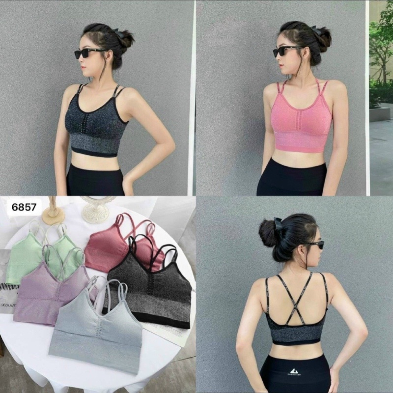 Áo bra kim tuyến siêu xinh co giãn tốt tập gym-yoga-aerobic nữ