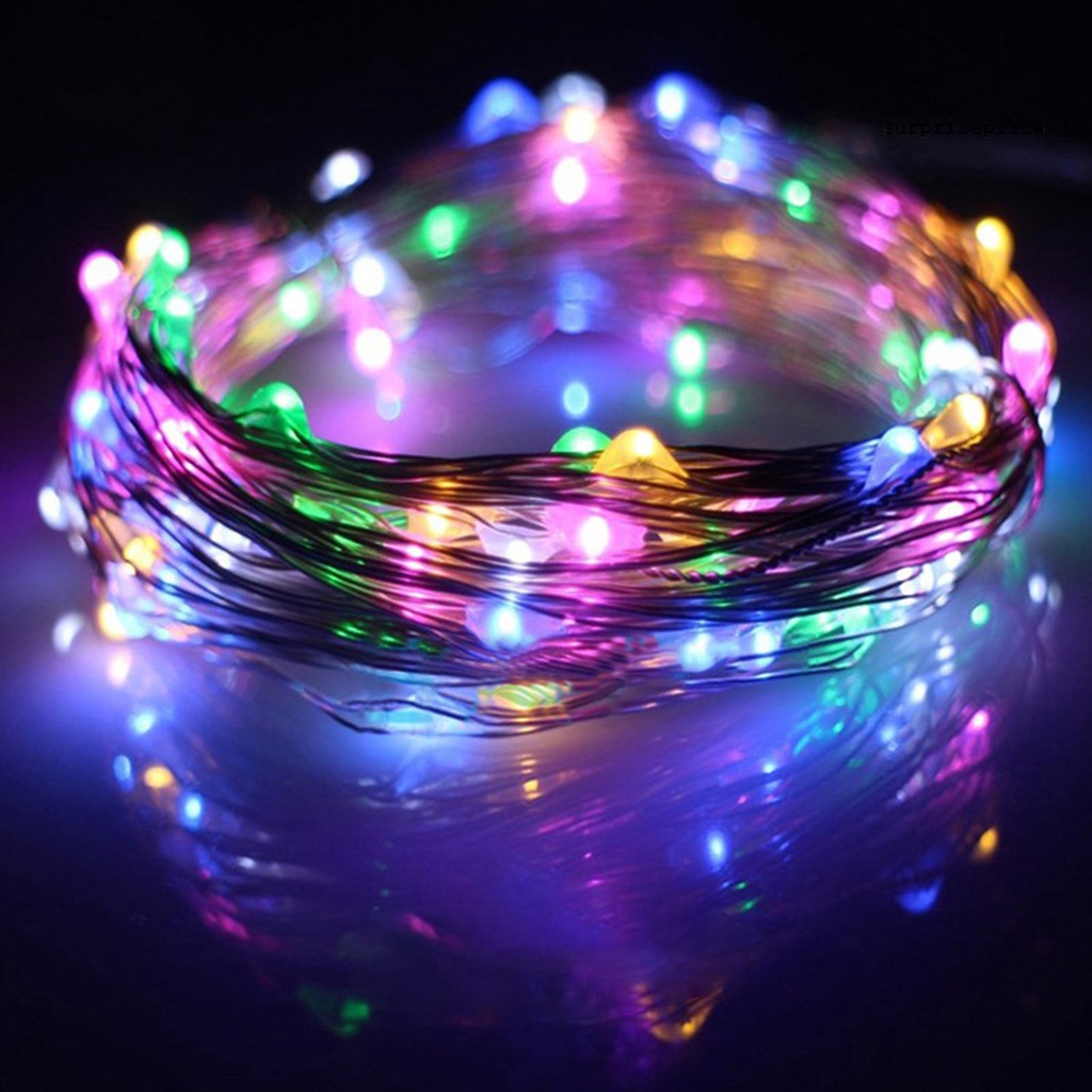 Dây đèn LED dài 2/5/10m kiểu ánh sao dùng cho trang trí tiệc